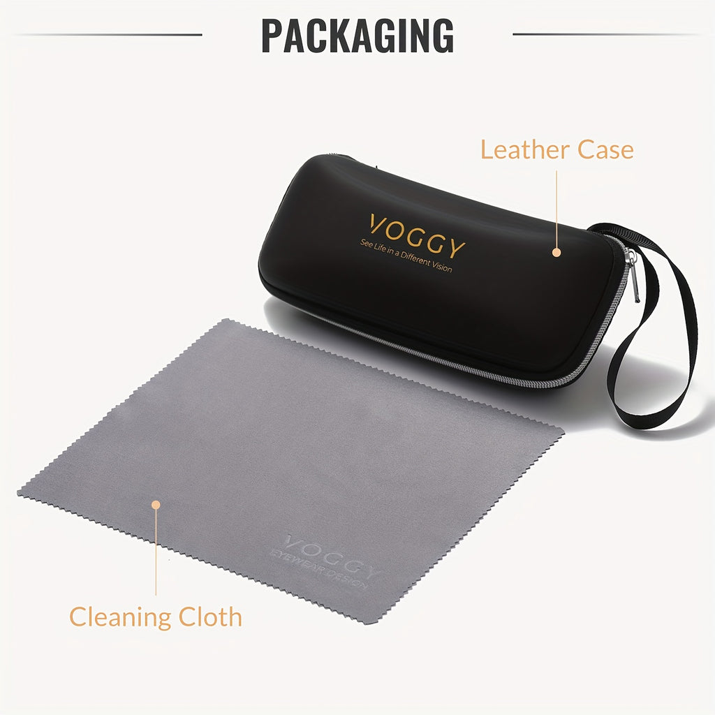 VOGGY Fashion Easy Retro Pilot Metal TR90 UV Protection Polarized Glasses, Men And Women Driving Outdoor Riding Fishing Holiday Party Decoration Props Gifts