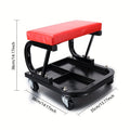[New Gift for Husband] Mobile Auto Repair Bench (Sold Independently), 36 Inch, Foldable Z-Crawler 2-In-1 Crawling Suit, 300 Pound Capacity, Adjustable Roller Coaster Rolling Folding Car Crawling Suit, New Gift for Husband, With 6 2.5-Inch Wheels, Suitable