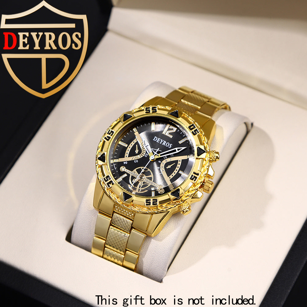 Set of 6 Men'S Watches, Stylish Classic Luxury Quartz Analog Timepieces in Stainless Steel, Perfect Gift Option for Men'S Wrist Watch, Reloj Para Hombre