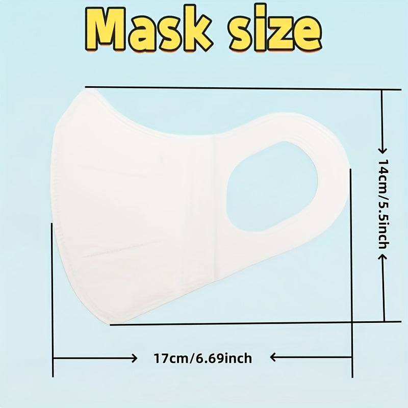 50-Pack Breathable Face Masks, Fashionable High-Elasticity Wide Ear Loops, Individually Packaged in White And Black, Daily Protection, Comfort Fit for Office Use Travel Outdoor Activities