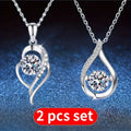 3pcs/2pcs Set Of Sparkling Synthetic Zirconia Delicate Necklaces - Hypoallergenic, Suitable for Casual Attire And Parties - High-quality Jewelry for Luxury