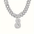 1pc Initial Letter Necklace for Men & Women - Cuban Link Chain with Butterfly Letter Pendant, - Alphabet, Suitable for Birthday/Father's Day/Mother's Day Gifts, Hip Hop Jewelry for,, Family