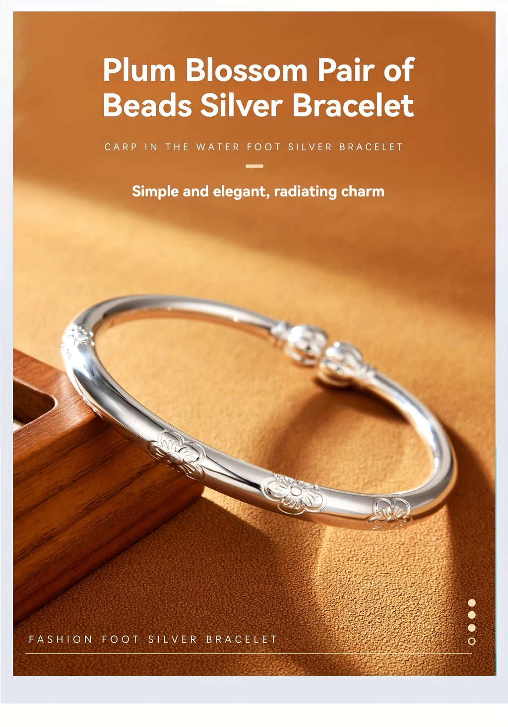 Simple Tribal Style S999 Sterling Silver Bracelet, Suitable For Women'S Daily Wear & Gift Giving, Ideal For Mother'S Day, Appropriate For All Seasons
