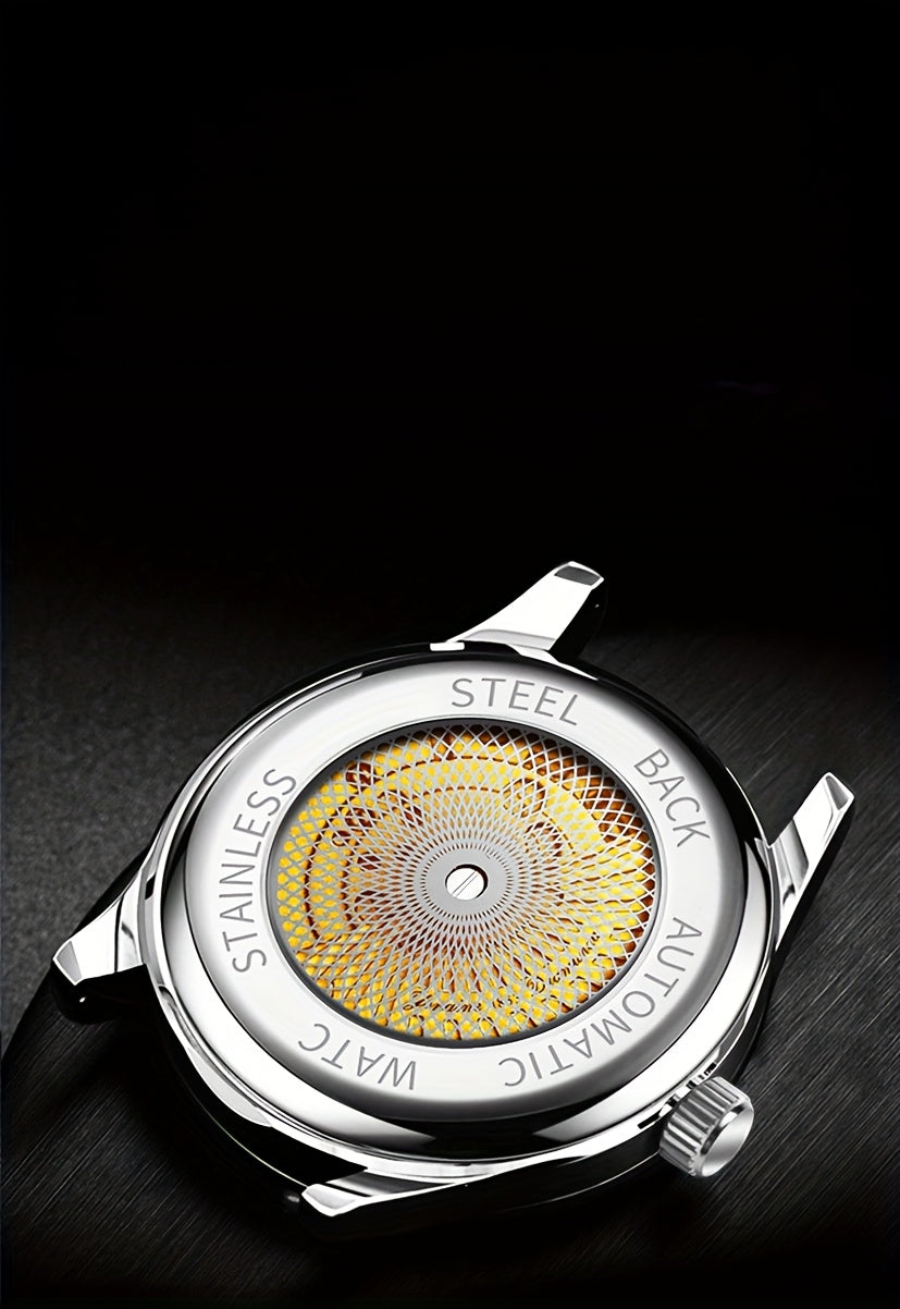 [Luxury Watch] AIYISHI Men's Luxury Stainless Steel Quartz Watch | Tourbillon Calendar with Night Light, Father's Day Gift