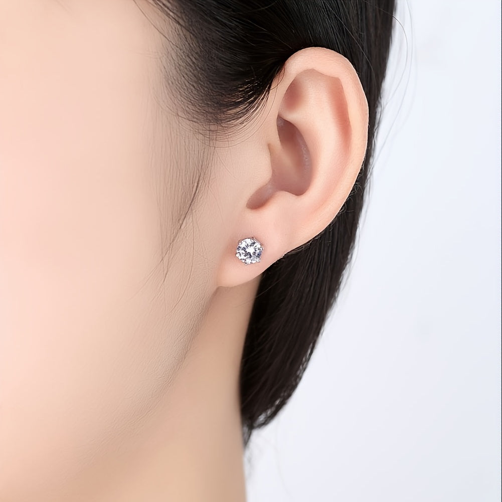 925 Silver Moissanite Three-Piece Jewelry Set for Women - Perfect for Weddings, Parties, Daily Wear, Christmas and Mother's Day
