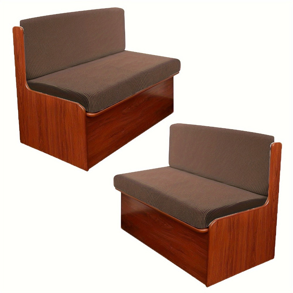 4pcs RV Dinette Cushion Covers, Stretch Jacquard RV Sofa Cushion Covers, Machine Washable, Dustproof Anti-Pet Hair RV Backrest Seat Cover Sofa Slipcovers for Booth Seats RV Camper Van Car Bench Protective Decor, Without Battery