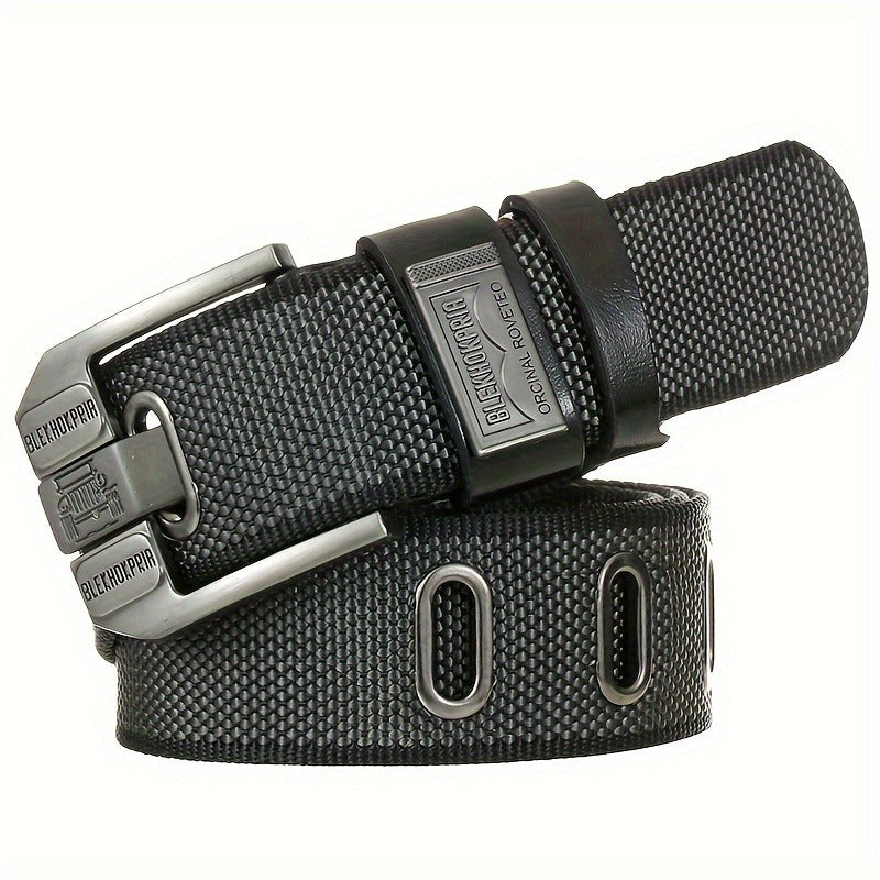 1pc Simple Style Men's Women's Belt with Non-hole Sliding Buckle Durable Flexible Belt Large Size Alloy Square Buckle Multi-functional Accessories Ideal for Gift Gifts Halloween Christmas Holiday Gifts