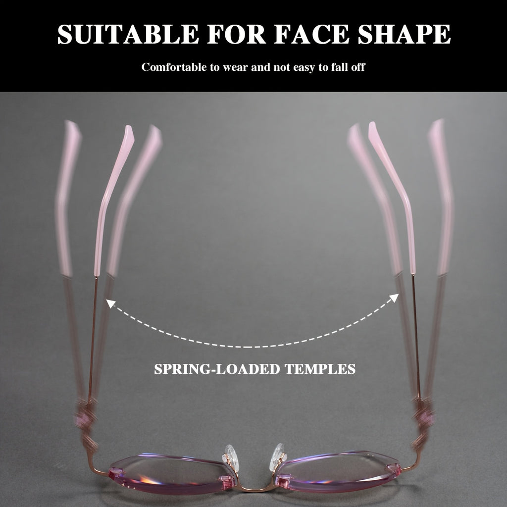 Z&L HOUSE Boutique Women's Reading Glasses, Exquisite Pink Rhinestone Embellished Lenses, Mirror Legs Unique Details Show Elegance, Comfortable Women's Reading Glasses, Gift Selection, Suitable for Halloween and Christmas Gifts