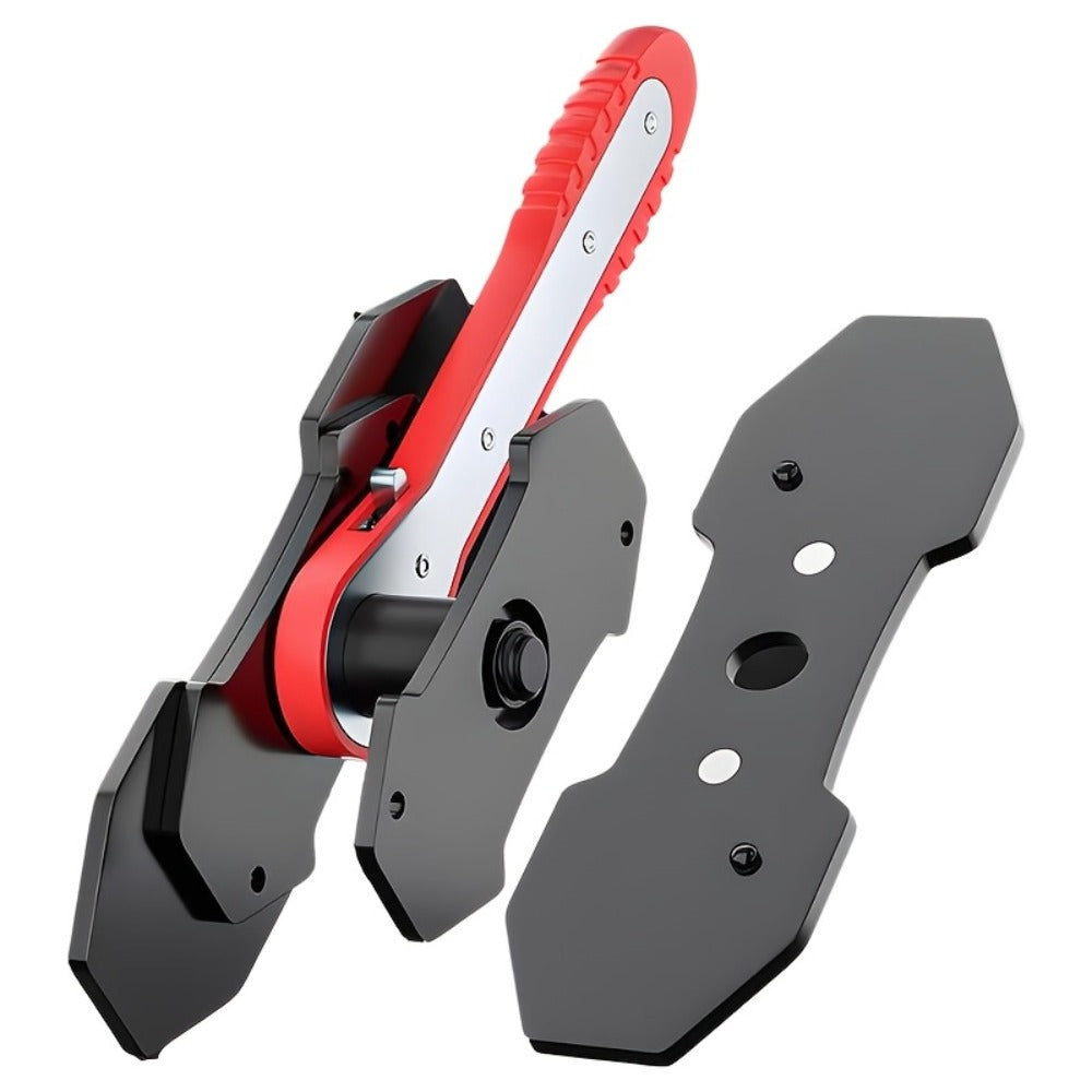 Brake Caliper Press Tool Car Piston Spreader Pad 360 Degree Swing Ratchet Hand Wrench Expander For Single Twin Quad Piston Disc Brake Vehicle