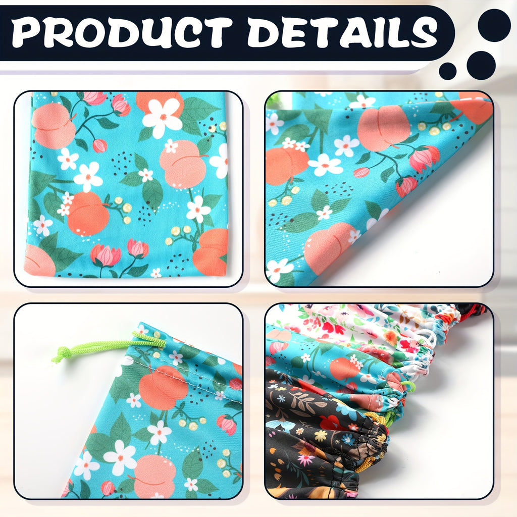 24pcs Pouch Drawstring Microfiber Pouch Multicolor Soft Case Bag Eyeglass Pouch Glasses Case for Women