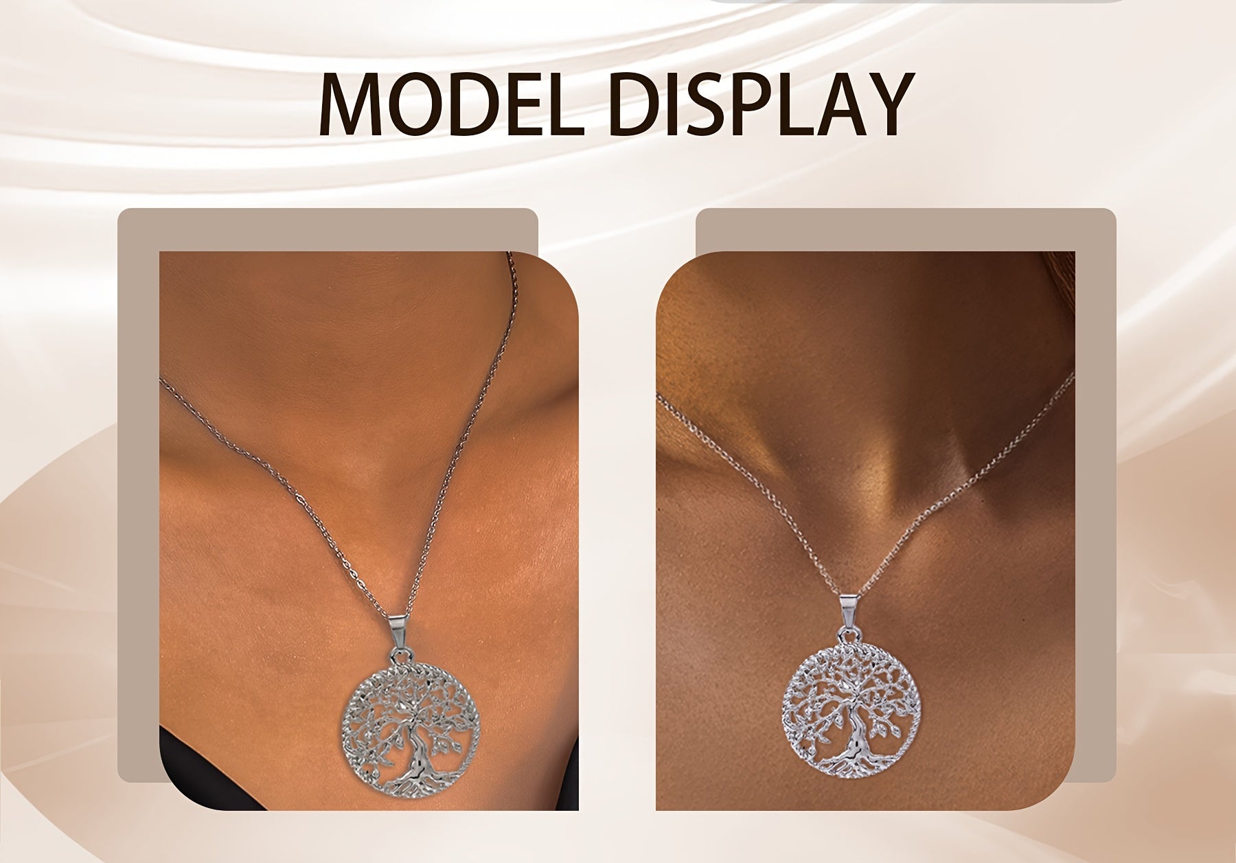 [Tree of Life Necklace] Sterling Tree of Life Necklace Elegant 925 Sterling Silvery Tree of Life Pendant Necklace - Hypoallergenic, Perfect for Casual Attire And Gifting