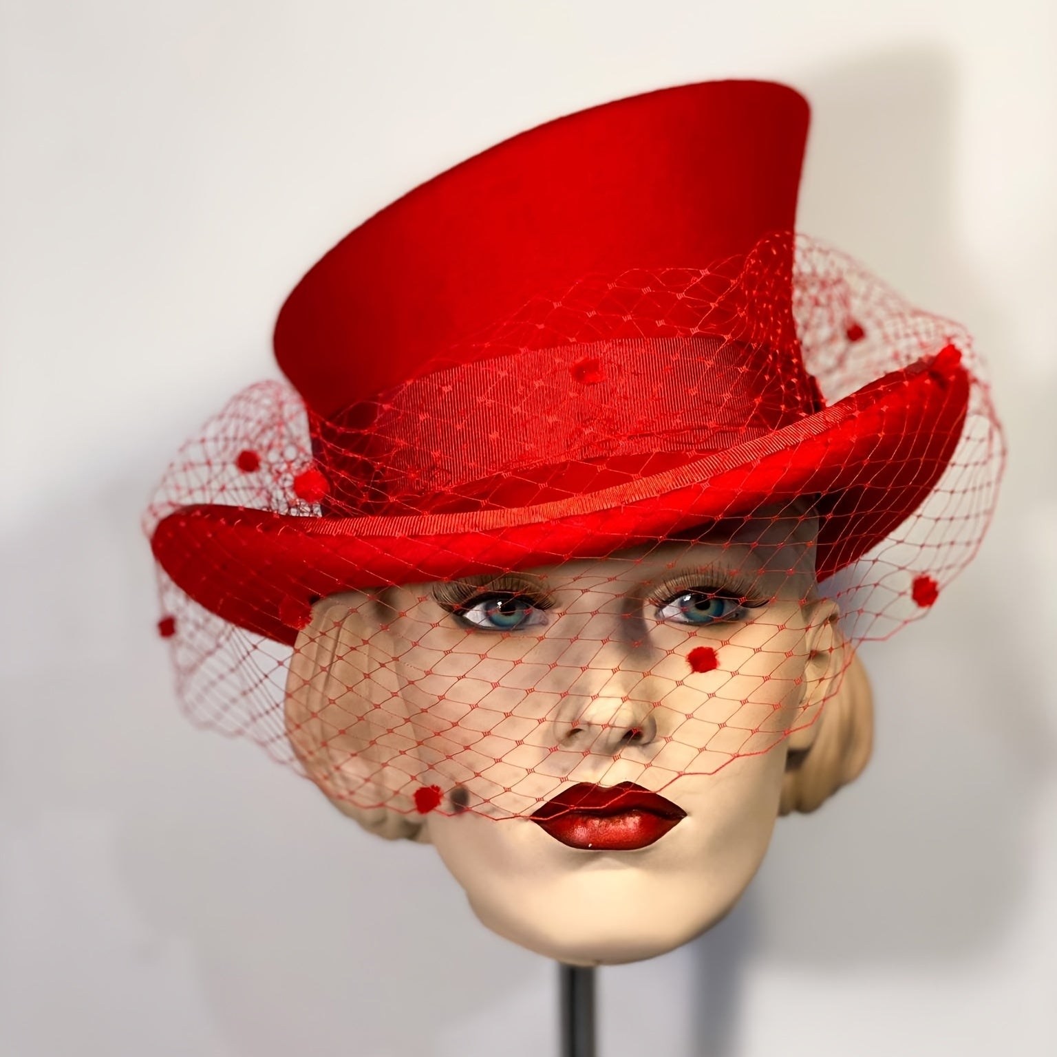 Top Hat, Royal Ascot Hat, Tulle Hat, Great Gatsby Hat, Men's Felt Hat, Women's Felt Hat, Church Hat