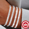 4pcs S925 Silver Braided Bracelet Set