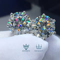 [Moissanite Earrings Gift] 0.5-3 Carat Moissanite Earrings, 1 Pair S925 - A Celebration Party Gift for Friends, Family, and Classmates, Suitable for Daily Wear, Anniversaries, Holidays, Birthdays