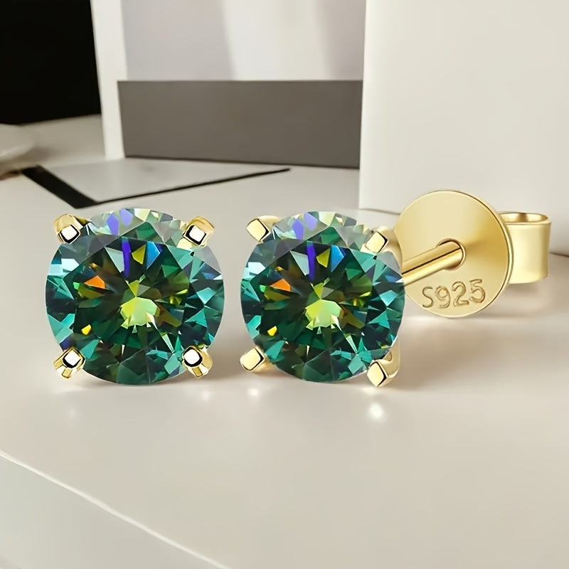 2pcs of S925 Silvery, Exquisite Luxury Earrings, Hypoallergenic, Holiday Gift, Suitable for Gifting, Birthday Parties, Daily Wear, Suitable for Both Men And Women, The Best Choice for Gifting