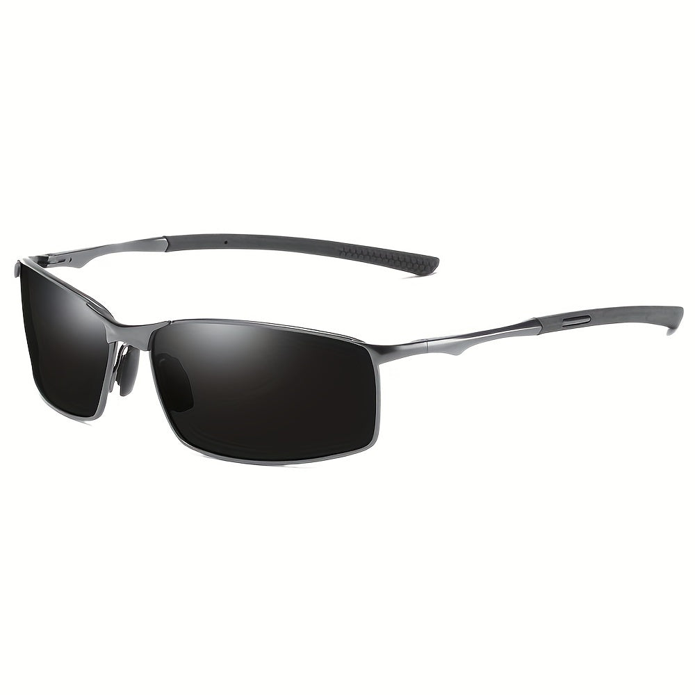 Men'S Sports Polarized Sunglasses - Metal Frame with UV400 for Driving, Premium Gift Packaging