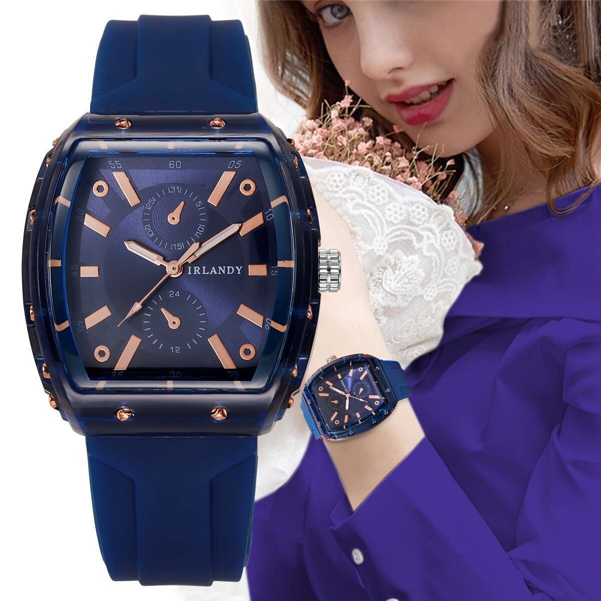 Set of 5 Fashion Men's Quartz Watches | Casual, Sports, Minimalist Style with Alloy Case and Silica Gel Strap Watches for Men, Non-rechargeable Button Battery Suitable for Daily Wear Ideal Choice for Gifts Wrist Watch Reloj Para Hombre.