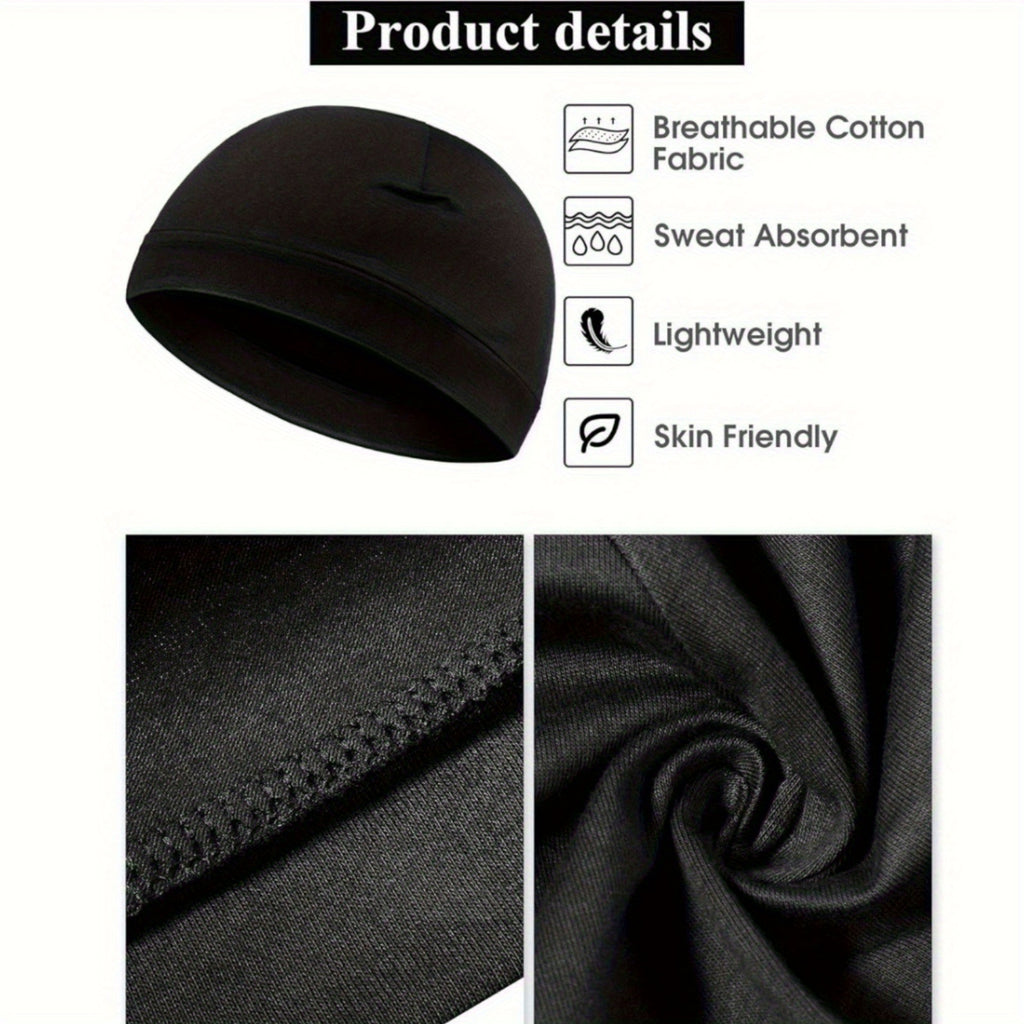 [Cooling Skull Caps] 12 Pack Cooling Skull Caps Moisture Wicking Stretchy Liners for Men, Breathable Sweat Beanies for Cycling Running Sports
