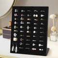 50-Slot Ring Display Stand, Jewelry Tray with Slope Design, Elegant Jewelry Organizer for Earrings Storage, Ideal for Home And Boutique Use
