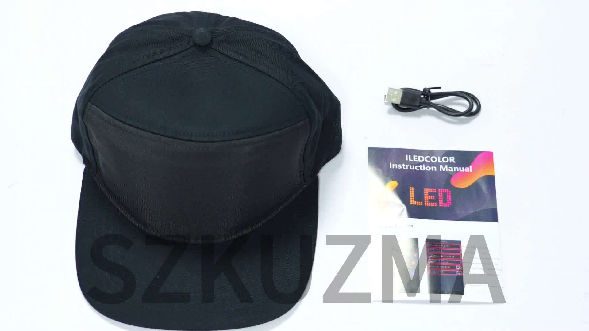 [Ideal Gift] New LED Light-Up Hat, Smart App Programmable Scrolling Message Cap, 16×32 Display Supports US Flag & Text Upload, Breathable Unisex Light-Up Accessory, Novelty Ideal Gift for Teens, Must-Have for Anniversaries, Holiday Parties & Events
