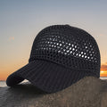 Mesh Baseball Cap for Spring and Summer - Breathable Duckbill Hat for Women & Men, Fashion Street Casual Outdoor Sun Protection Fishing Net Hat