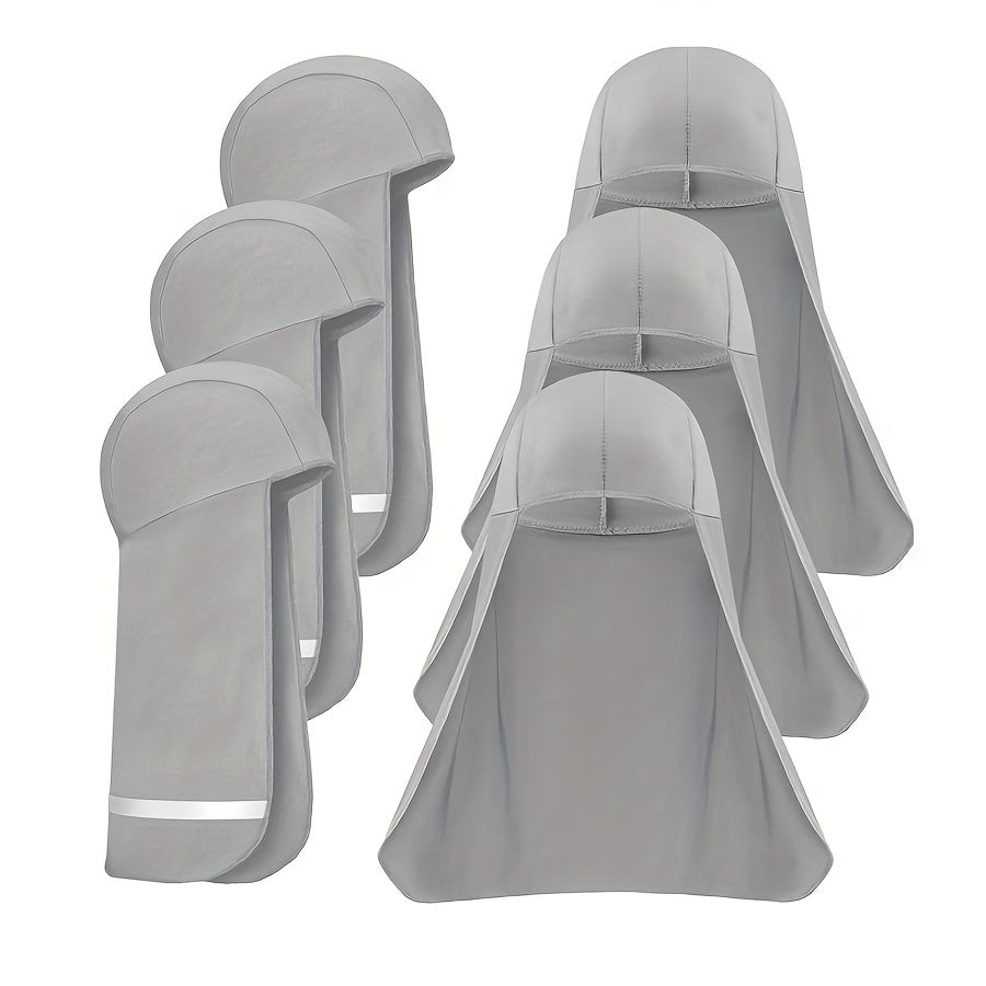 6pcs Hard Hat Sun Shade Cooling Skull Cap Neck Shade Sun Protector Skull Cap Liner For Men Women Outdoor Working