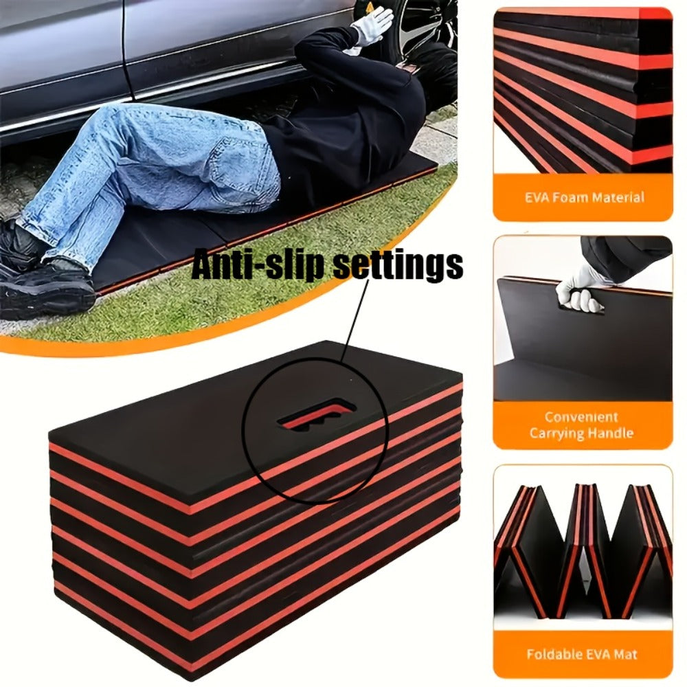 1/2pcs EVA Car Repair Work Pad - Foldable, Lightweight, Thermal Insulation And Waterproof Multi-purpose Pad, Suitable for Outdoor Repair, Camping, Hiking - Portable Ergonomic Design Durable EVA Material Pad, Multi-function