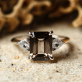 Elegant 925 Sterling Silver Ring Set with Synthetic Synthetic Zirconia, 3 Carats, Suitable for Parties, Anniversaries, And Special Occasions, Luxurious Festive Design, Daily Wear, Everyday Jewelry.Women's Jewelry.Total Weight Of The Product (4.2g)