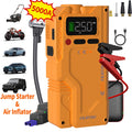 Jump Starter with Air Compressor, Portable Car Jump Starter, 5000A&7000APeak, Jump Starter Battery Pack With150PSI Digital Tire Inflator, Car Battery Jump Starter for 10.L Gas Or 2.38gal Diesel Fast Charging USB Output, LED Emergency Lighting