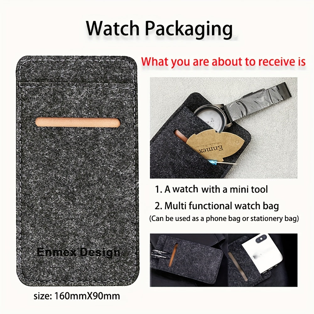 Cutting-Edge Design Unisex Watch, a Unique Pointerless Fashion Timepiece, Chic Wristwatch, Contemporary Watch, Avant-Garde Style, One-Of-A-Kind Timekeeper, Expertly Crafted, Long-Lasting Watch, Pointer-Free Wristwatch, Suitable for All Genders