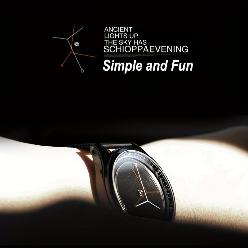 Creative Design Men Watch Unisex Fashion Forward Quartz Watch With Stainless Steel Strap Watch For Men Best Gift