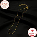 Pure Handmade, 24K gold plated 24K gold plated-plated 925 Silver 1mm Round Snake Chain, Perfect For Commemorations, Valentine'S Day, Mother'S Day, Christmas, Birthdays, Gifts For Him/her, Mother, Daughter, Comes In A Gift Box, Buy 3 Get 1 Free