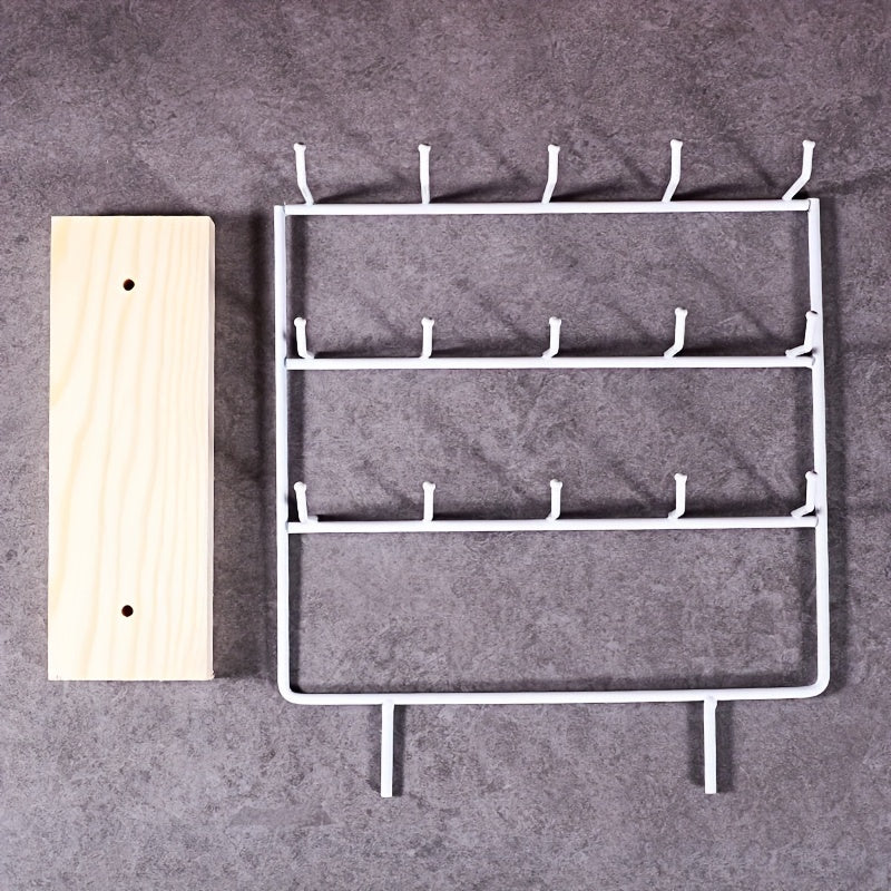 Iron Art Creative Earring Display Rack, Jewelry Storage Rack, 15 Hook Hanging Rack, Earrings And Earrings Rack, Stall Jewelry Rack