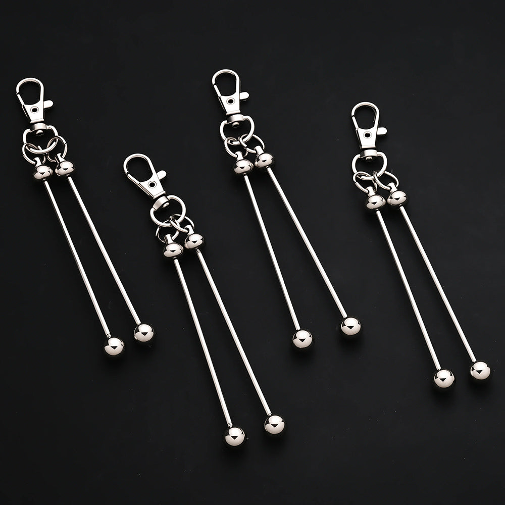 20pcs Creative Women Keychain Set | Double Blank Bar Beadable Key Rings Kit for Making, Bag Pendant | Ideal for Wedding, Party, Graduation, Travel, Holiday, Back to School Gift | Iron Material, Lobster Clasp, Anime Theme by NEOVIVI