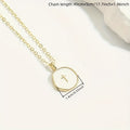 1 Irregular Shaped Enamel Decorated Golden Mini Cross Pendant Necklace, Elegant And Simple Jewelry Accessory for Women And, Hypoallergenic, Durable Stainless Steel Collarbone Chain, Perfect Christian Gift Jewelry