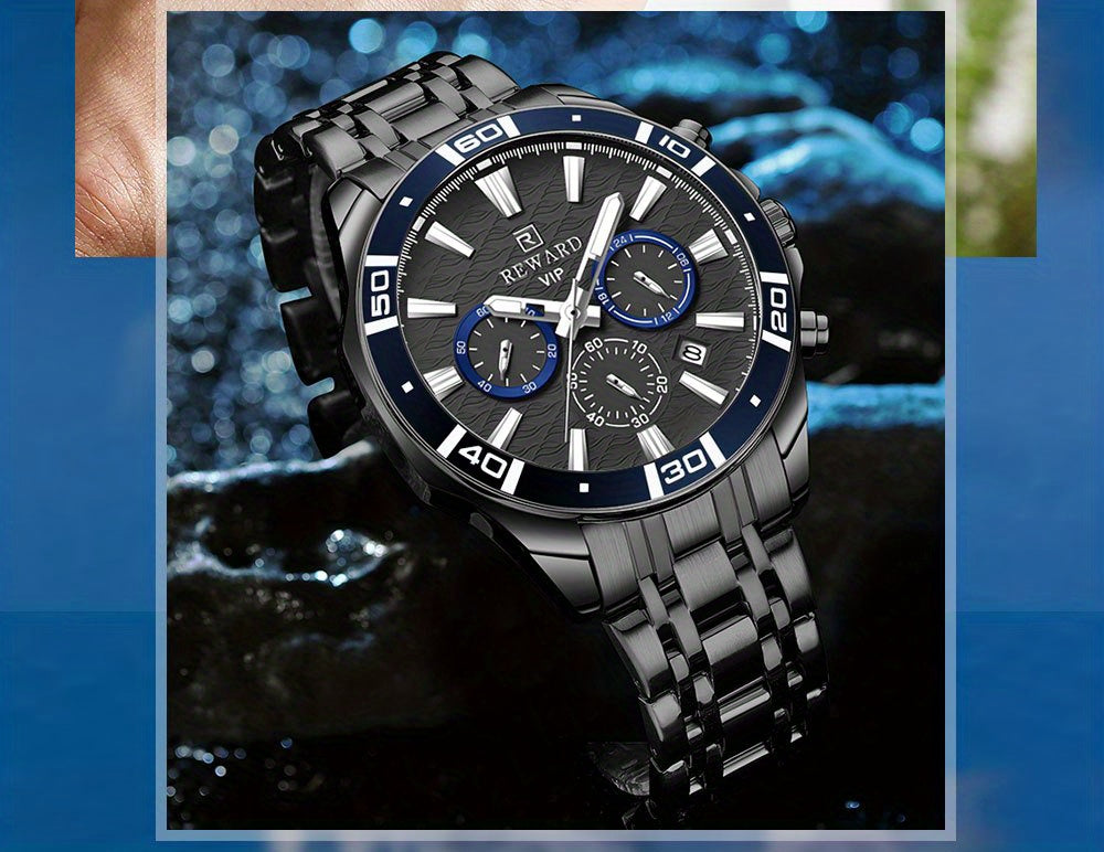 Introducing The Latest Collection of Premium Men'S Business Watches Featuring Stainless Steel, Quartz Movement, Chronograph Functions, And Luminous Displays for Sports Enthusiasts