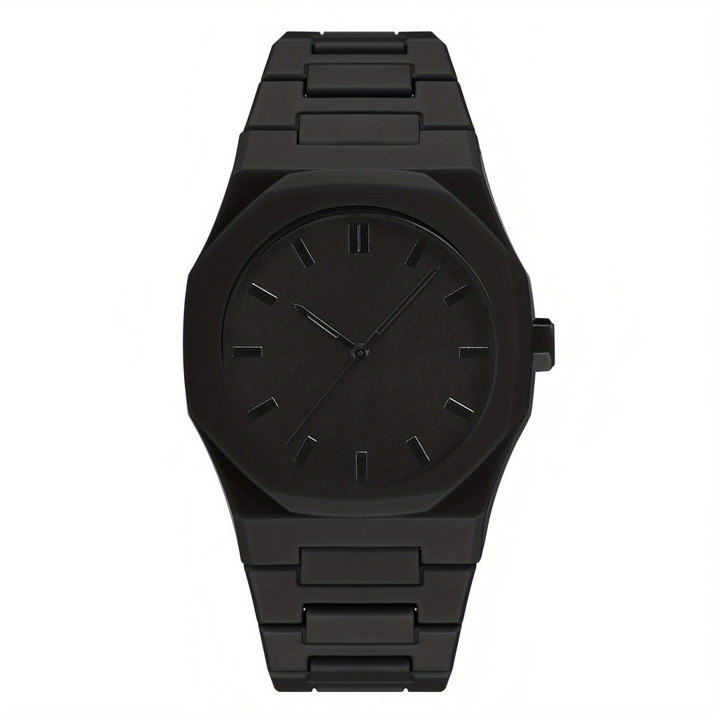 [ Men Watch ] Men'S Casual Sports Watch, Black Dial Quartz Watch | Minimalist Watch Design | Classic Watch | Durable Watch for Men Gift