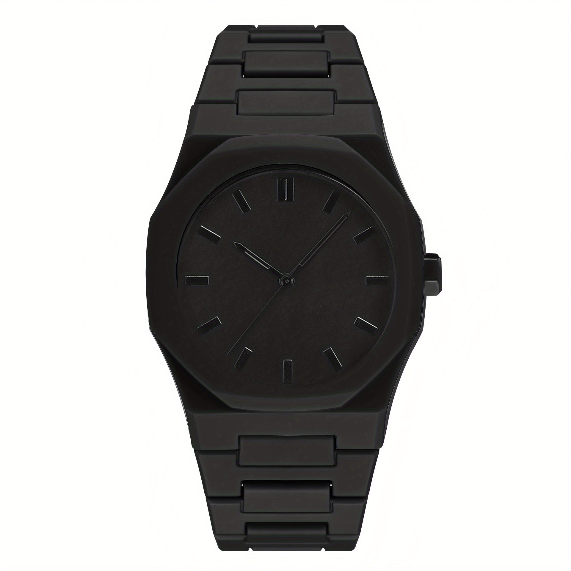 [ Men Watch ] Men'S Casual Sports Watch, Black Dial Quartz Watch | Minimalist Watch Design | Classic Watch | Durable Watch for Men Gift