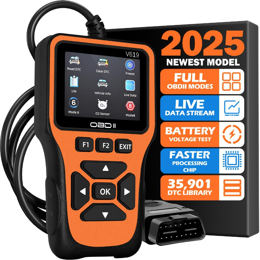 OBD2 Scanner Diagnostic Tool, Check Engine Code Reader OBD2 Scanner with Reset, Mode 6, Mode 8 & I/M Readiness, Auto Check Engine Light Car Diagnostic Scan Tool for All OBDII Car Since 1996