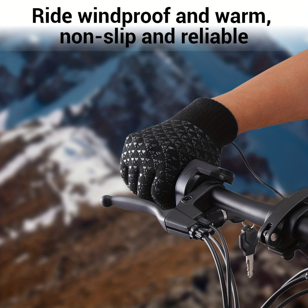 1 Pair/2 Pairs USB-Powered Heated Gloves (Continuous Plug-in Required) - Full Finger Touchscreen Gloves for Men & Women, Anti-Slip Electric Hand Warmers for Riding, Skiing, Snowboarding, Hiking, Cycling, Hunting - Christmas Gifts