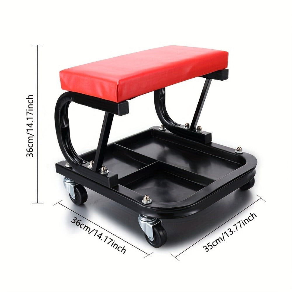 [New Gift for Husband] Mobile Auto Repair Bench (Sold Independently), 36 Inch, Foldable Z-Crawler 2-In-1 Crawling Suit, 300 Pound Capacity, Adjustable Roller Coaster Rolling Folding Car Crawling Suit, New Gift for Husband, With 6 2.5-Inch Wheels, Suitable