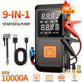 A Portable Car Emergency Start Power Supply, 6000mAh Large Capacity Battery, 150PSI, Dual Safety Protection, Lightweight And Dual Function, Lighting, Fast Inflation, Preferred Halloween/Christmas Gift, Essential for Outdoor Travel And Camping