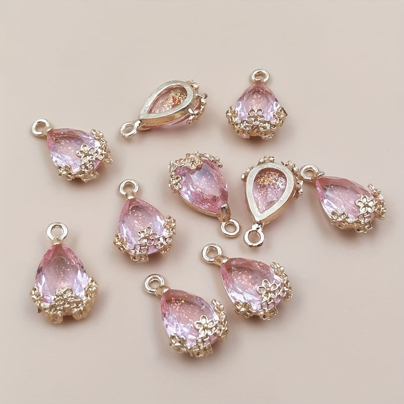 22pcs Plum Blossom Edge Water Drop Pendant Accessories Water Drop Pendant Accessories Women's Jewelry Accessories Set