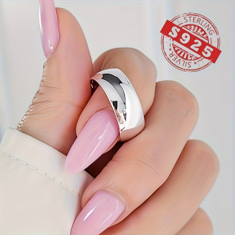 Sterling Silver Band Timeless Elegance in 8mm Solid Silver - Eternal Ring, Exquisite Craftsmanship, Durable Jewelry, Statement Ring for Jewelry Lovers, Bridal Accessory, Men Ring for Men High Quality