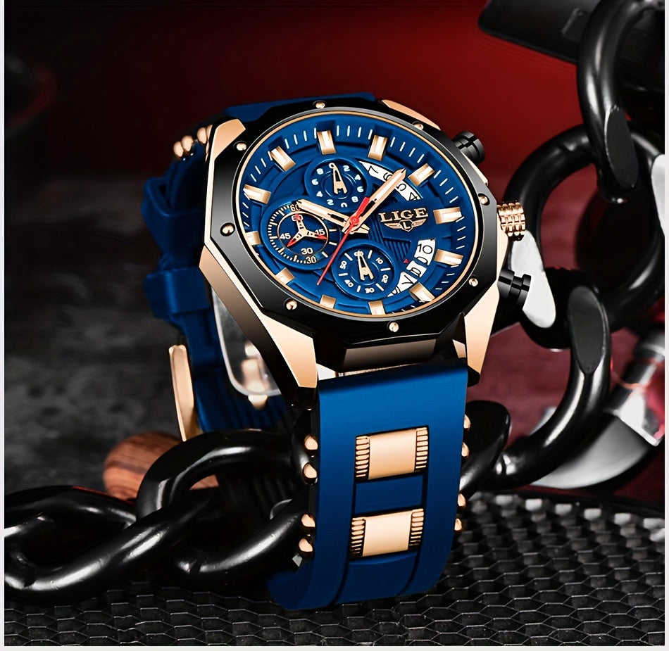 2026 New Fashion Men's Watch. Chronograph Calendar Luminous Quartzwatch. Outdoor Casual Sports Watches. Suitable for Giving to Students or Men.