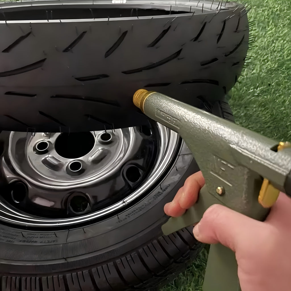Tire Plugger Tubeless Tire Wheel Repair Gun Kit, Essential Tool for Car Owners And Mechanics, Mushroom Plug Probe Nozzle for Easy And Fast Fixing, Compact Design, Durable Construction Sturdy Build Reinforced Components, DIY Repairers Auto Enthusiasts, Tir