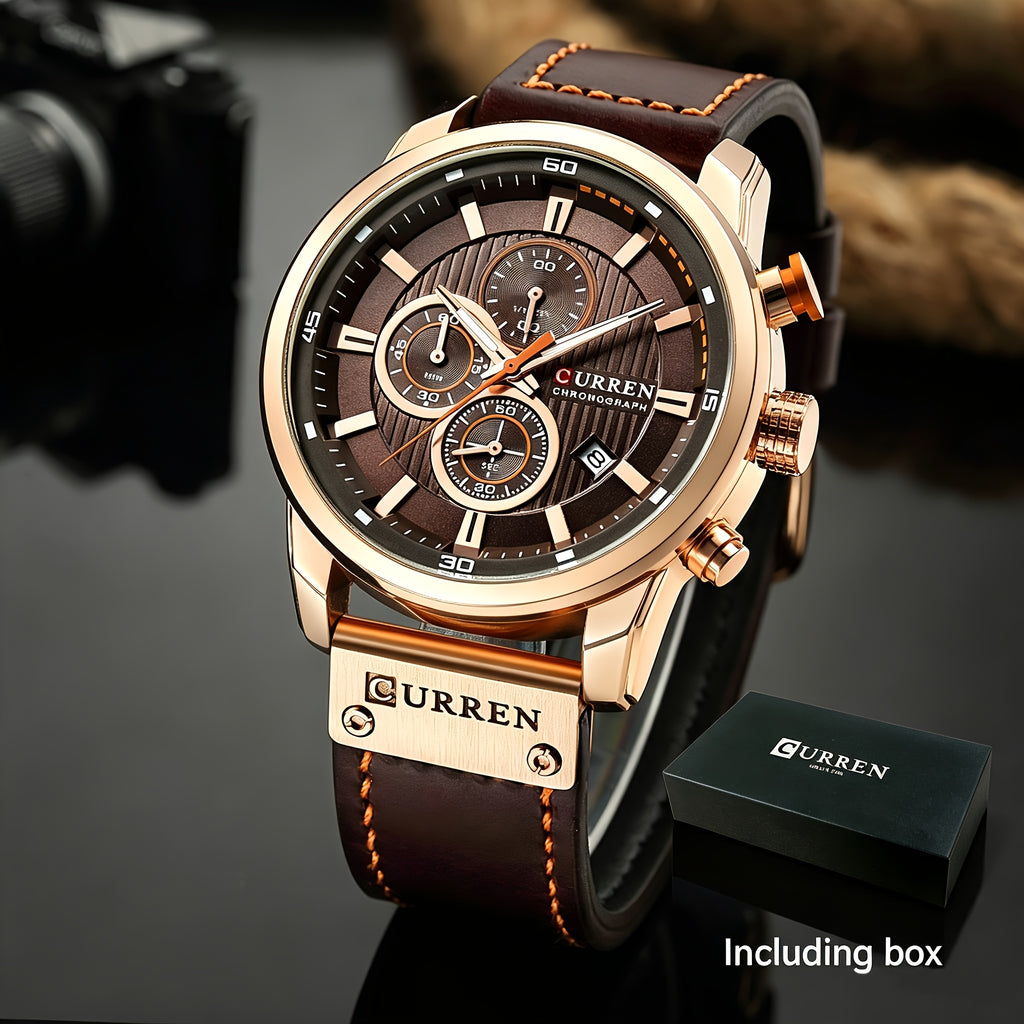 [Men | Quartz] Chronograph Sport Men Watches | Men's Wrist Date Quartz Wristwatch