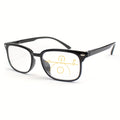 Classic Reading Glasses with Small Rectangle Frame - Comfortable Spring Hinges, Lightweight Plastic & PC Lens Eyewear for Men & Women, Non- +1 Magnification, Everyday Glasses for Computer, Driving, Reading - Stylish & Durable All-Day Wear