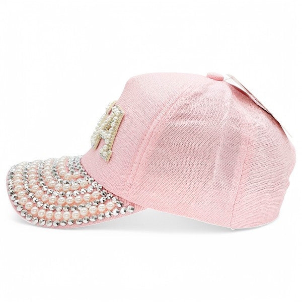 "USA" Bling Bling Bead BASEBALL CAP Adjustable, UV protection Design for American, Perfect for Outdoor Activities, Casual