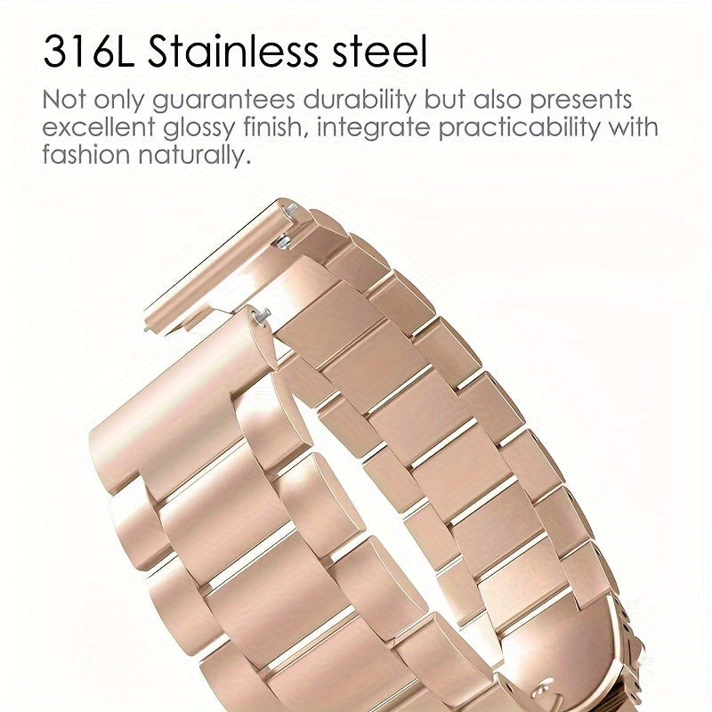 Quick Release Metal Chain Watch Bands - Stainless Steel Link Watch Strap Bracelet 18mm 20mm 22mm - For Men & Women - Suitable for Everyday Wear - Perfect Gift for Watch Enthusiasts